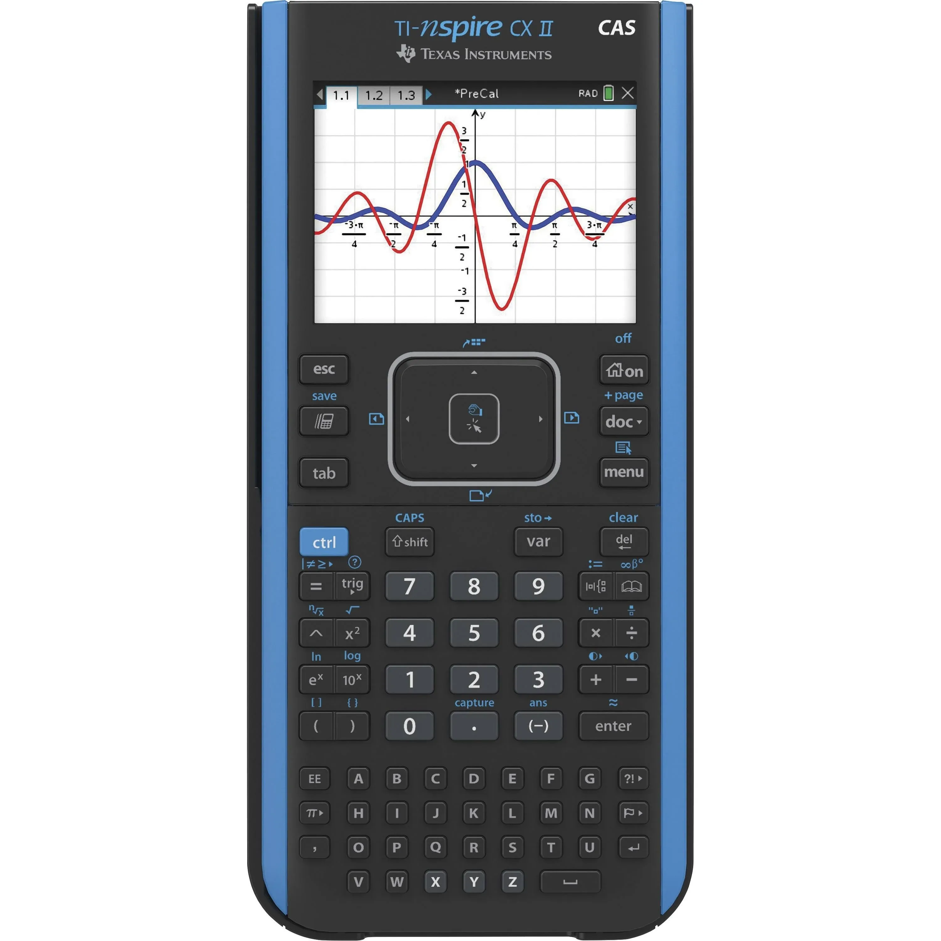 Texas Instruments TI-Nspire CX II CAS 彩色繪圖計算機 附學生用軟體(不一定有中文版)(個人電腦/Mac)