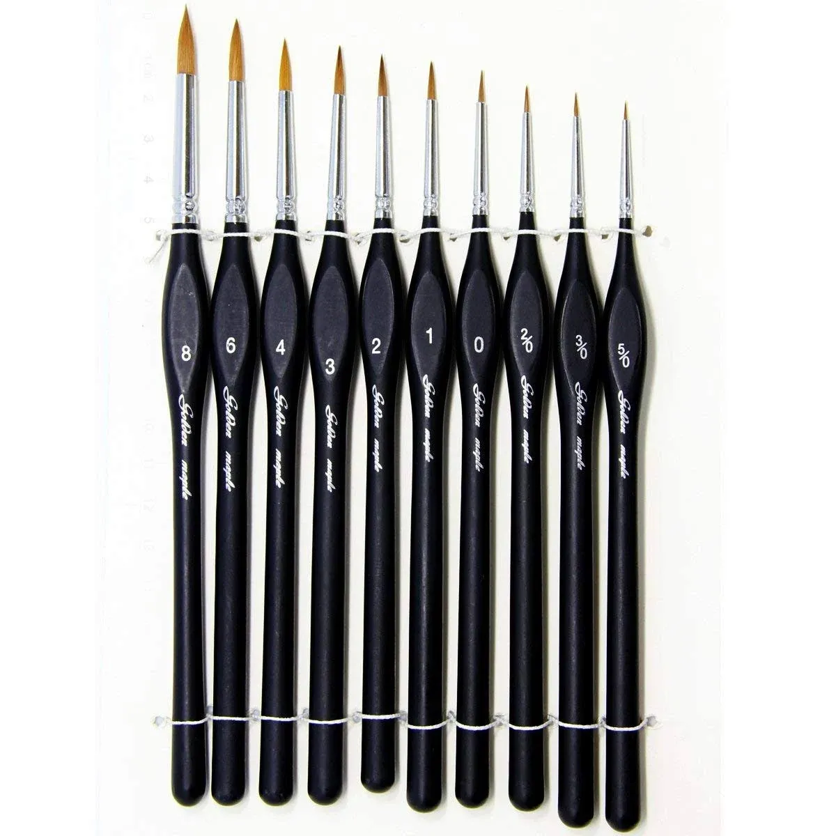 Detail Paint Brushes Set 10pcs Miniature Brushes for Fine Detailing & Art Painting - Acrylic, Watercolor,Oil,Models, Warhammer 40k