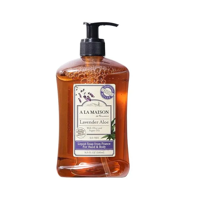 A La Maison Liquid Soap, for Hand & Body, Lavender Aloe - 16.9 fl oz