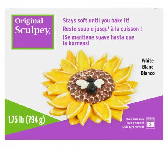 6 Pack: 1.75lb. Original Sculpey® White Oven-Bake Clay