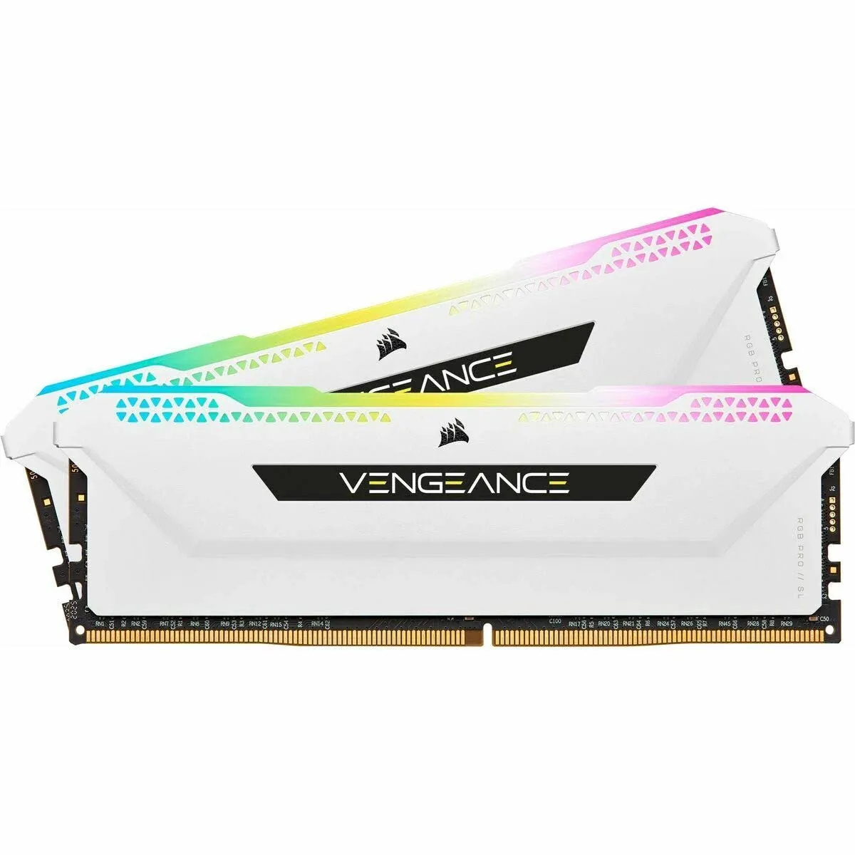 CORSAIR - VENGEANCE RGB PRO SL 16GB (2PK x 8GB) 3200MHz DDR4 C16 DIMM Desktop Memory - White