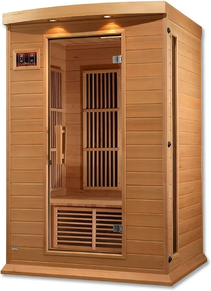 Maxxus MX-K206-01 2-Person Low EMF Far Infrared Sauna Hemlock