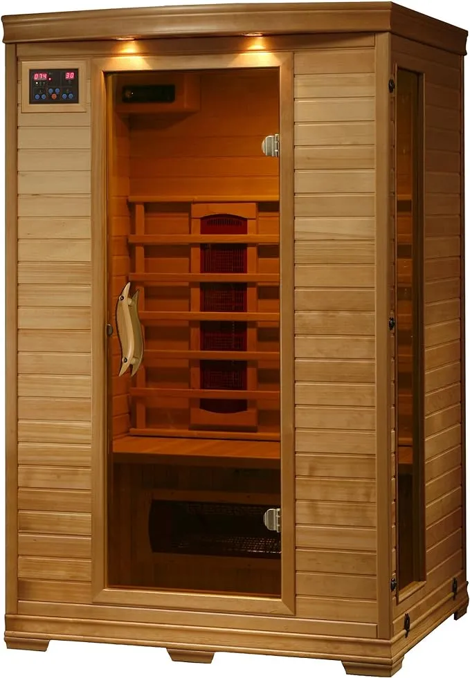 Radiant 2-Person Hemlock Infrared Sauna with 5 Ceramic Heaters