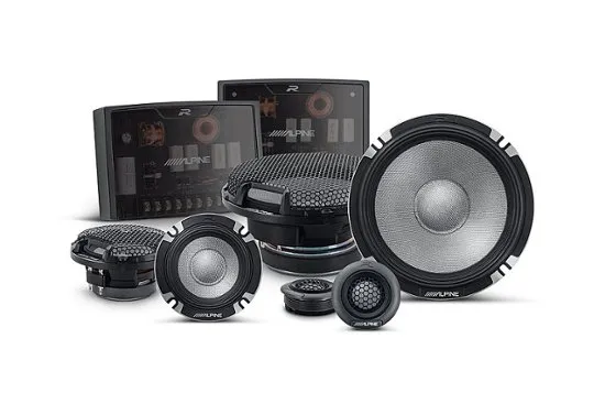 Alpine R2-S653 6.5" R-Series Pro High-Resolution 3-Way Component Speaker Set, Pair
