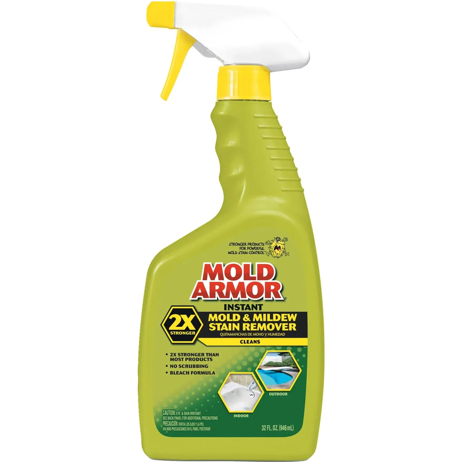 Mold/Mildew Stain Remover, 32 oz. Mold Armor Fg502