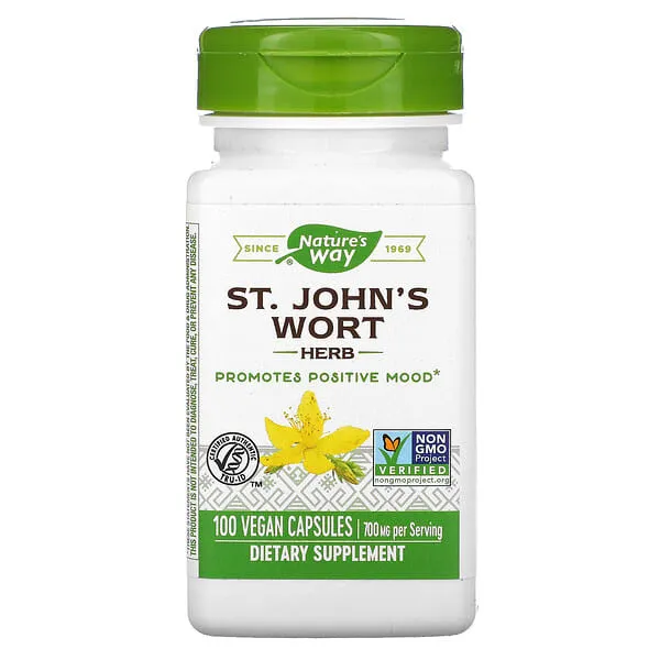 Nature's Way Premium Herbal St. John’s Wort Herb, 700 mg per serving, 180 VCaps