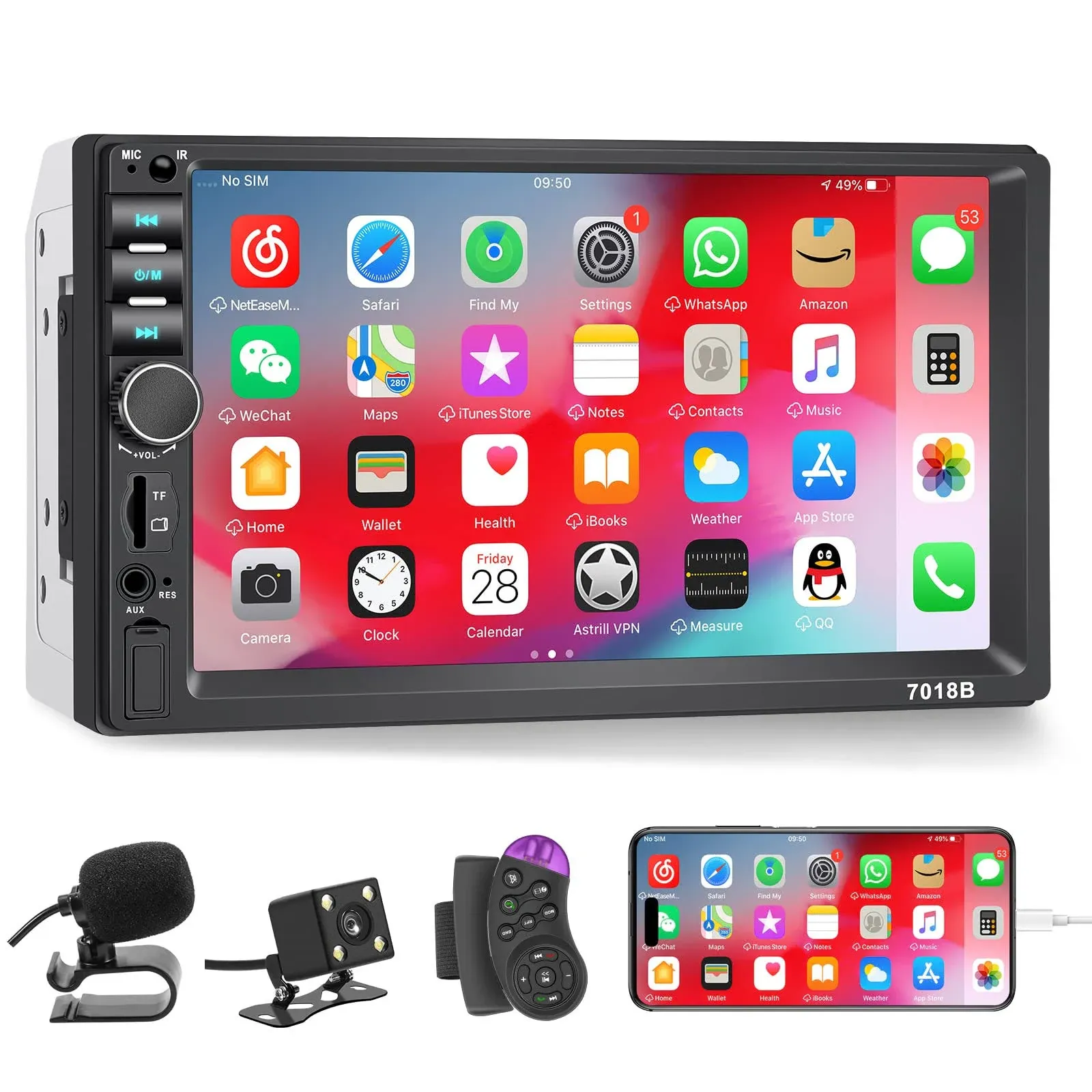 Hexahedron Double DIN Car Stereo