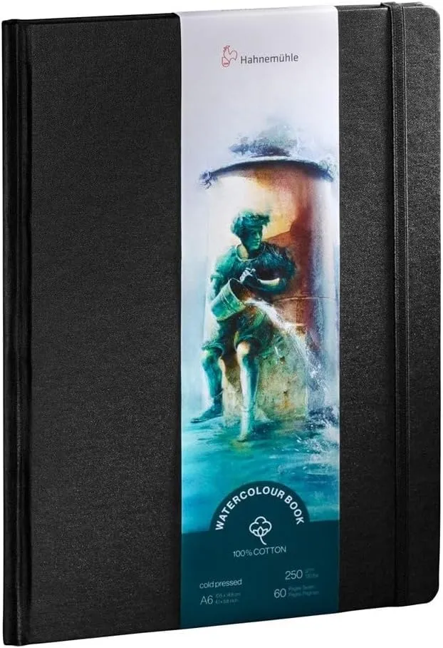 Hahnemühle 100% Cotton Watercolor Book A6 Portrait (4.1 x 5.8 in)