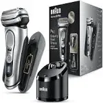 Braun Maquinilla de afeitar eléctrica para hombre, afeitadora de papel de aluminio impermeable, serie 9 Pro 9419s, afeitada en húmedo y seco, con