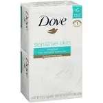 Dove Sensitive Skin Beauty Bar, Unscented - 6 pack, 4 oz bars