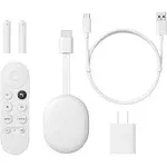 Google TV(4K)가 포함된 Chromecast - 음성 검색으로 TV에서 스트리밍 스틱 엔터테인먼트 - 4K HDR로 영화, 쇼 및 라이브 TV 시청 - 액세서리가 포함된 스카이 블루