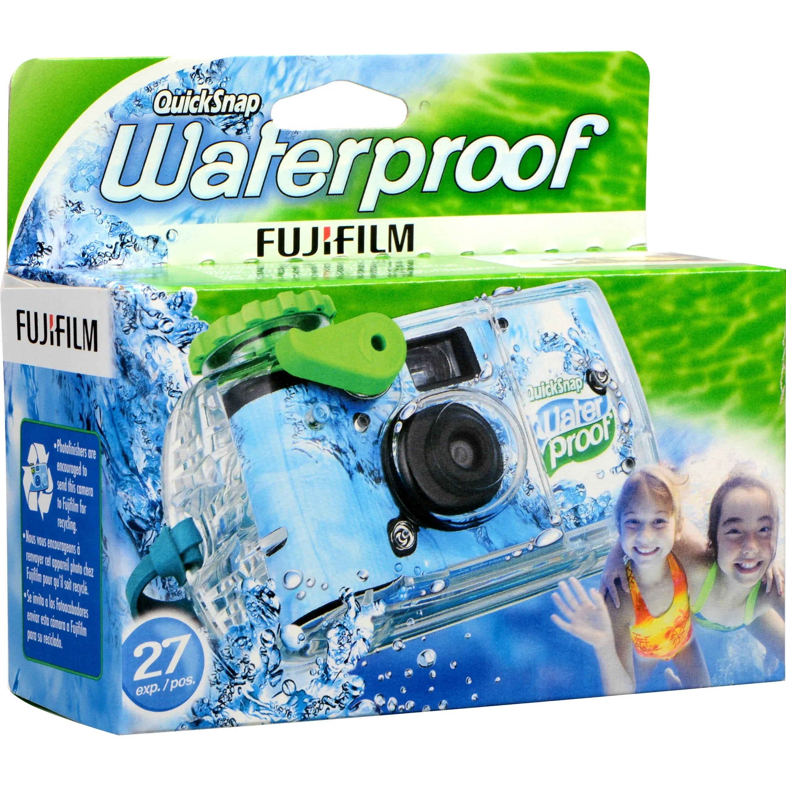FUJIFILM QuickSnap Waterproof Disposable Camera; 35 mm