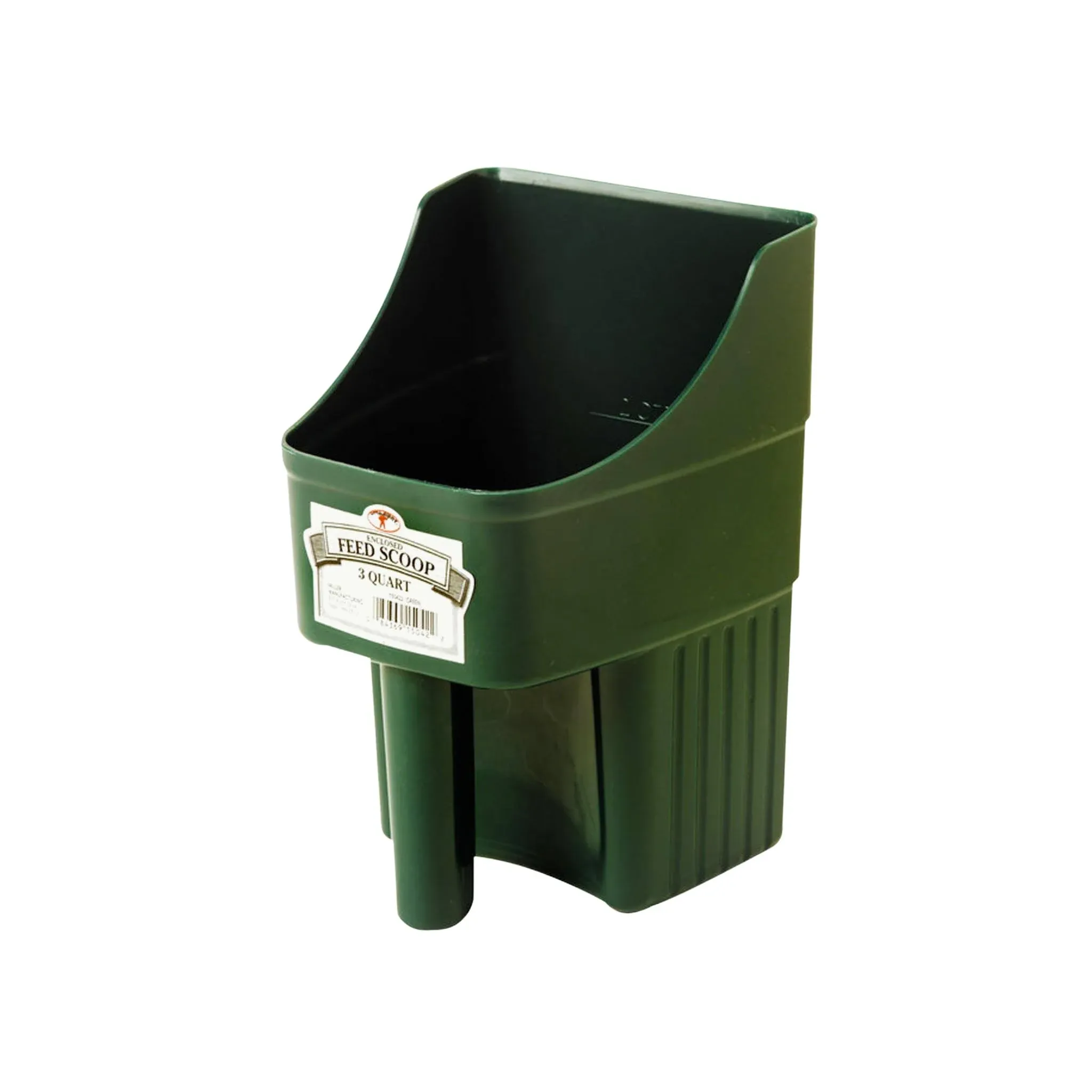 Little Giant 3 Quart Enclosed Feed Scoop Green