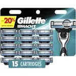Gillette Mach3 Men's Razor Blades 15 Blade Refills (86.18 g)