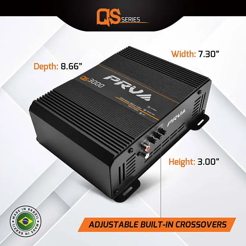 PRV Audio QS3000 1 Ohm 1-Channel Full-Range Amplifier