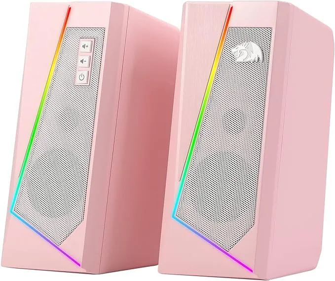 GS520 RGB Speakers Channel PC Computer Stereo Speaker with 6 Colorful LED Modes