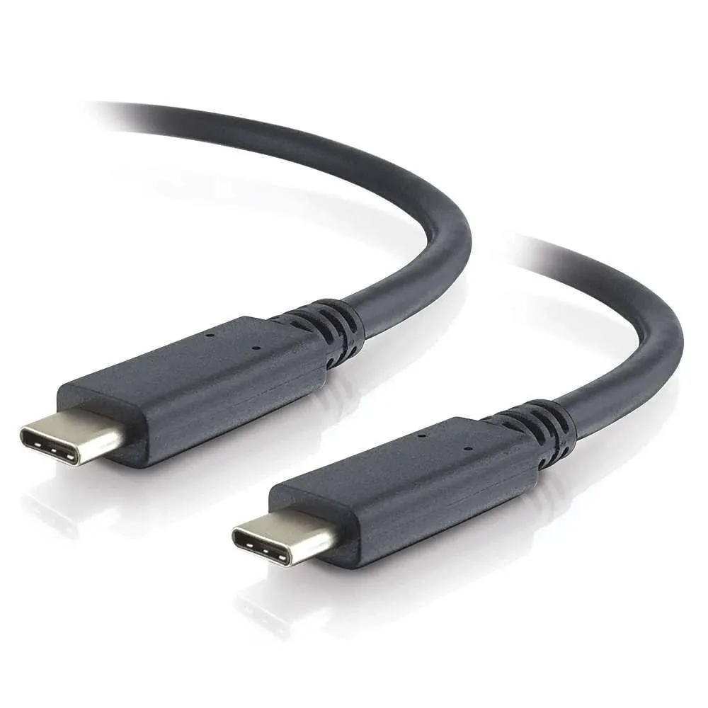 C2G 3ft USB C Cable - USB 3.2 - 10Gbps - M/M - 1m USB Cable - USB C Male to USB C Male - USB 3.1 Gen 2 - 15w 45w 60w (20v 3a) - 3ft USB Type-C Cable