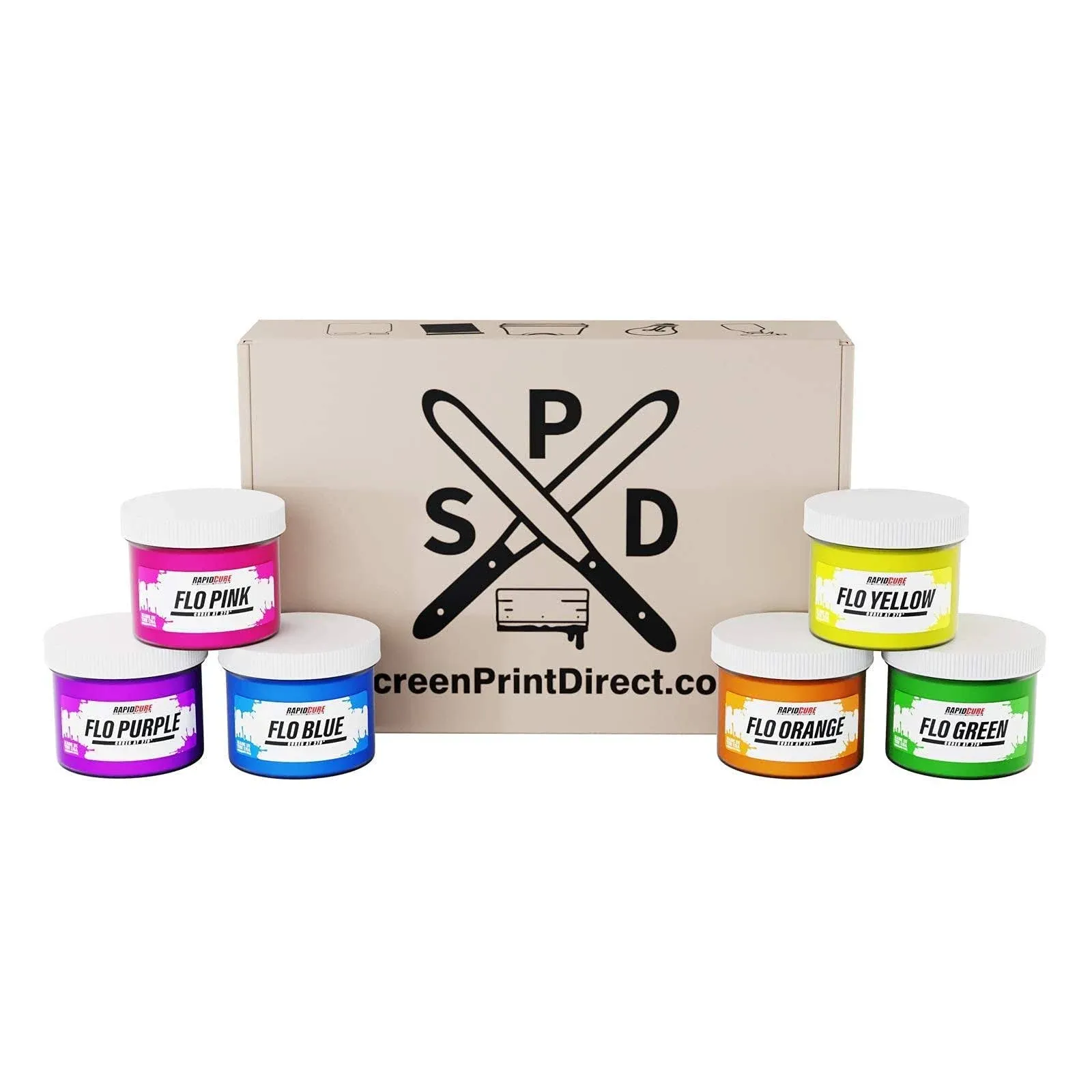 Rapid Cure Fluorescent Plastisol Ink for Screen Printing Low Temperature Curing Ink by Screen Print Direct