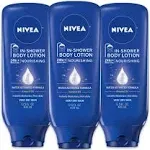 Nivea Nourishing in Shower Lotion Body Lotion for Dry Skin 13.5 fl oz Bottle(Pack of 3)