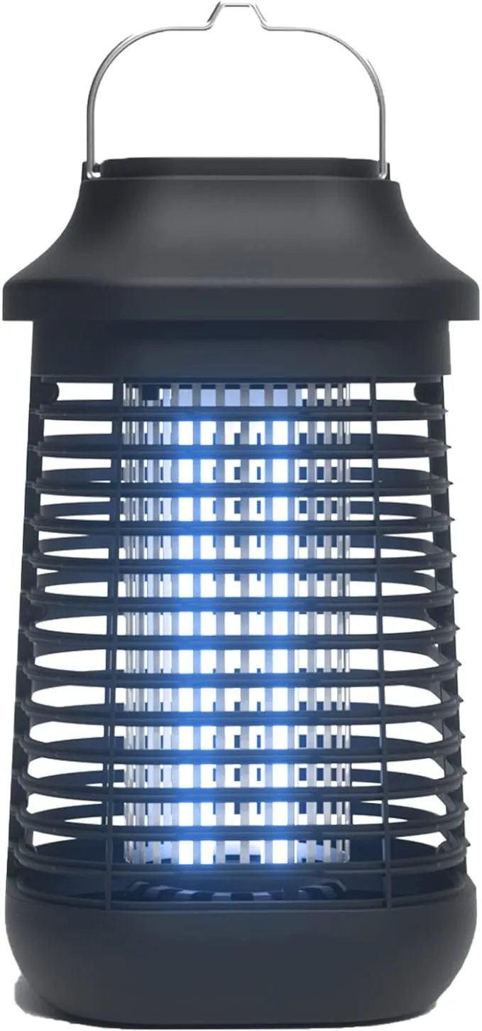 Bug Zapper Outdoor/Indoor,Mosquito Zapper 4200V High Powered Waterproof Electronic Mosquito Killer,15W UVA Mosquito Lamp Bulb,Fly Traps Patio Insects Killer,Trap Killer for Home,Kitchen, Backyard
