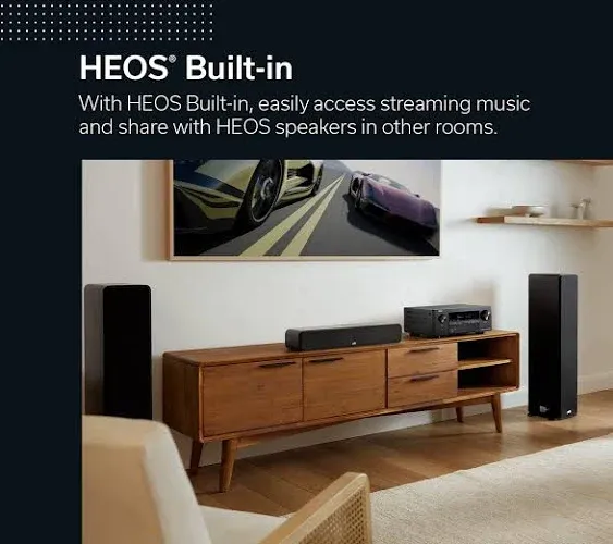Denon AVR-S970H 7.2 Channel 8K Home Theater Receiver with Dolby Atmos/DTS:X and HEOS Built-In