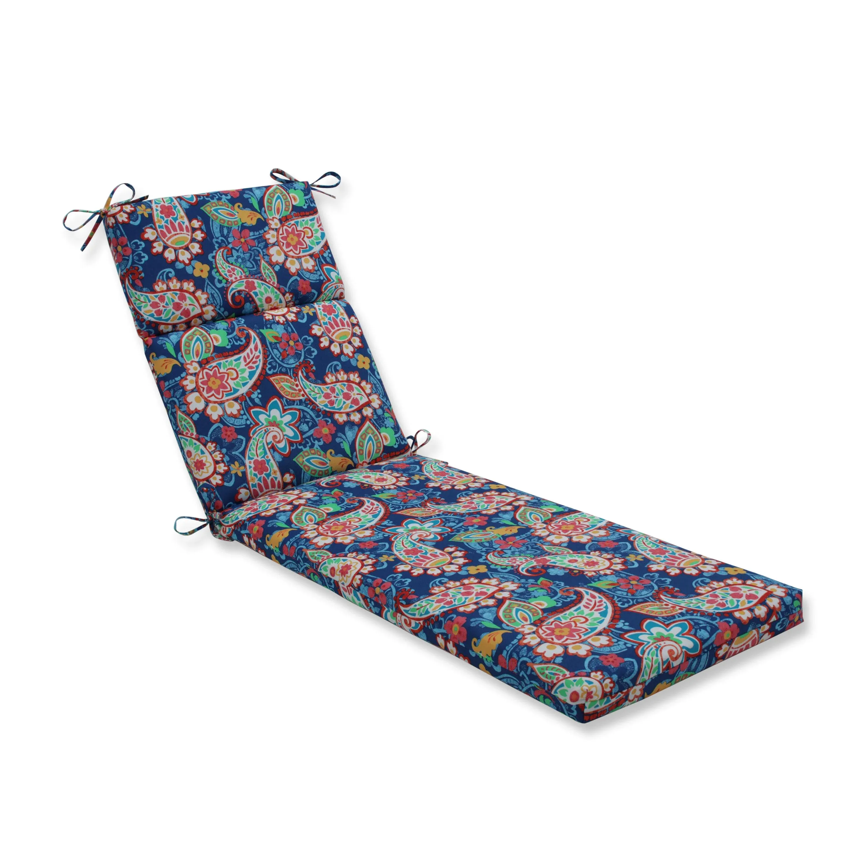 Pillow Perfect Lush Leaf Jungle Chaise Lounge Cushion - Green