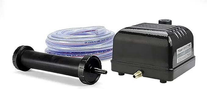 Aquascape Pro Air 20 Pond Aerator and Aeration Kit with Tubing and Self-Cleaning Diffuser, Out-door Rated| 61009