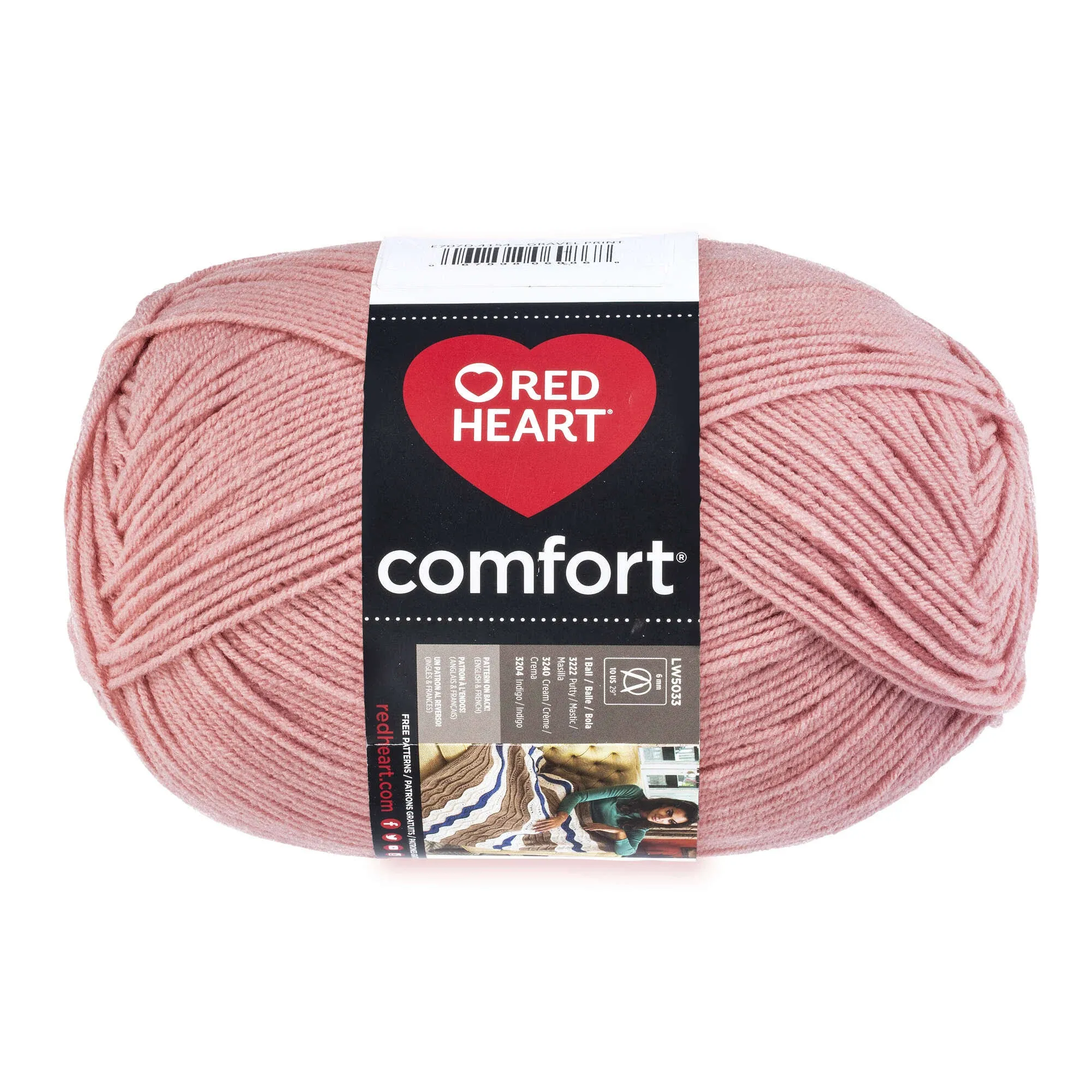 Red Heart Comfort Yarn Petal Pink