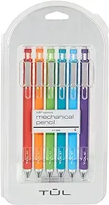 TUL® Mechanical Pencils, 0.7 mm, Assorted Barrel Colors, Pack Of 6 Pencils