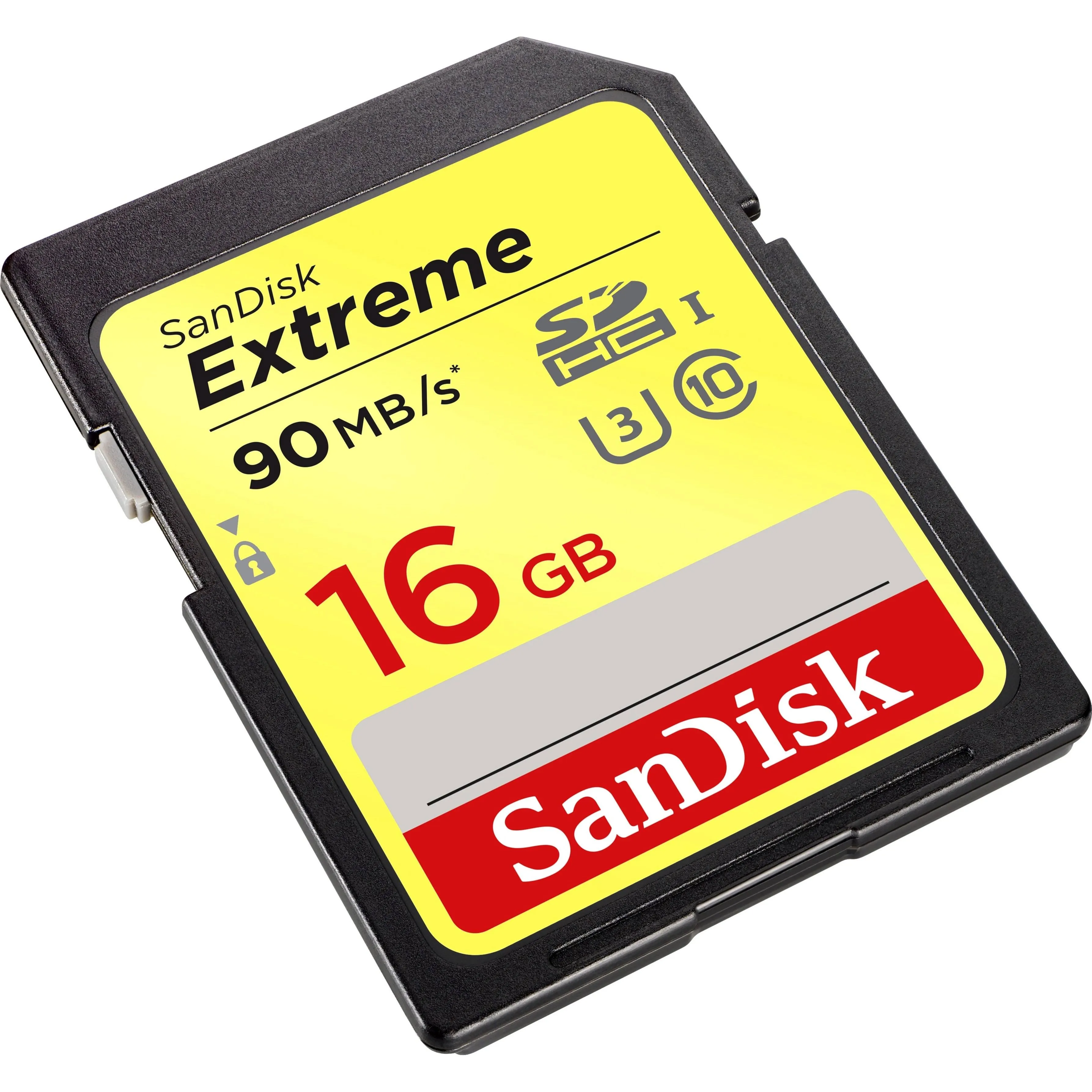 Brand New SanDisk Extreme 16GB SDHC Memory Card UHS-I U3 Class 10 90MB/s