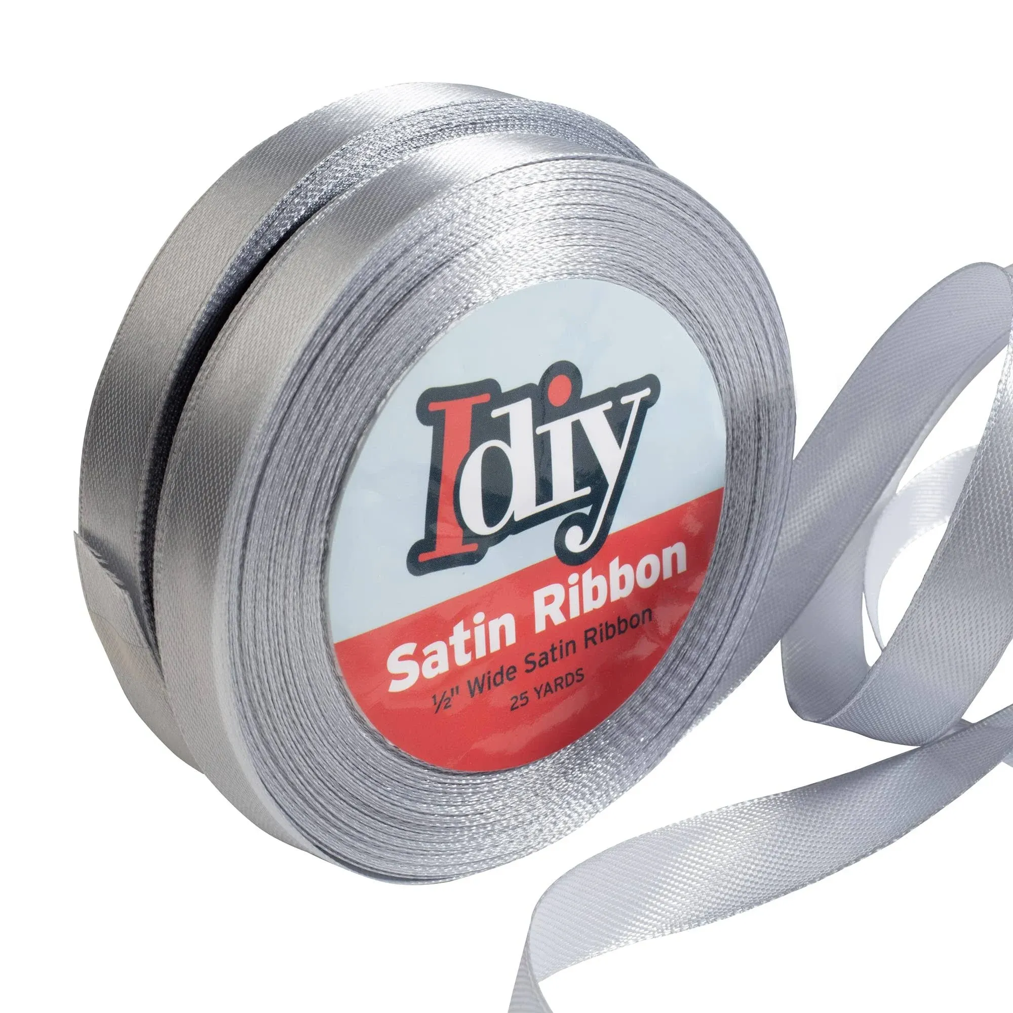 Satin Ribbon (1/2", 50 Yards) No Wire, DIY Arts & Craft, Gift Wrapping Baskets ...