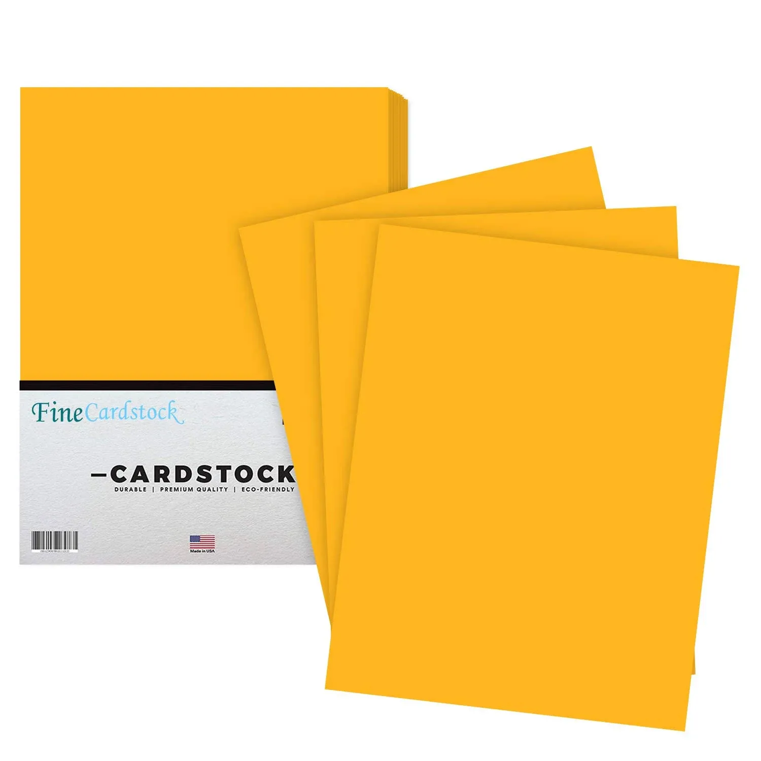 Galaxy Gold Bright Color Cardstock, 65lb Cover (176GSM), 8.5 x 11, 50 Sheets