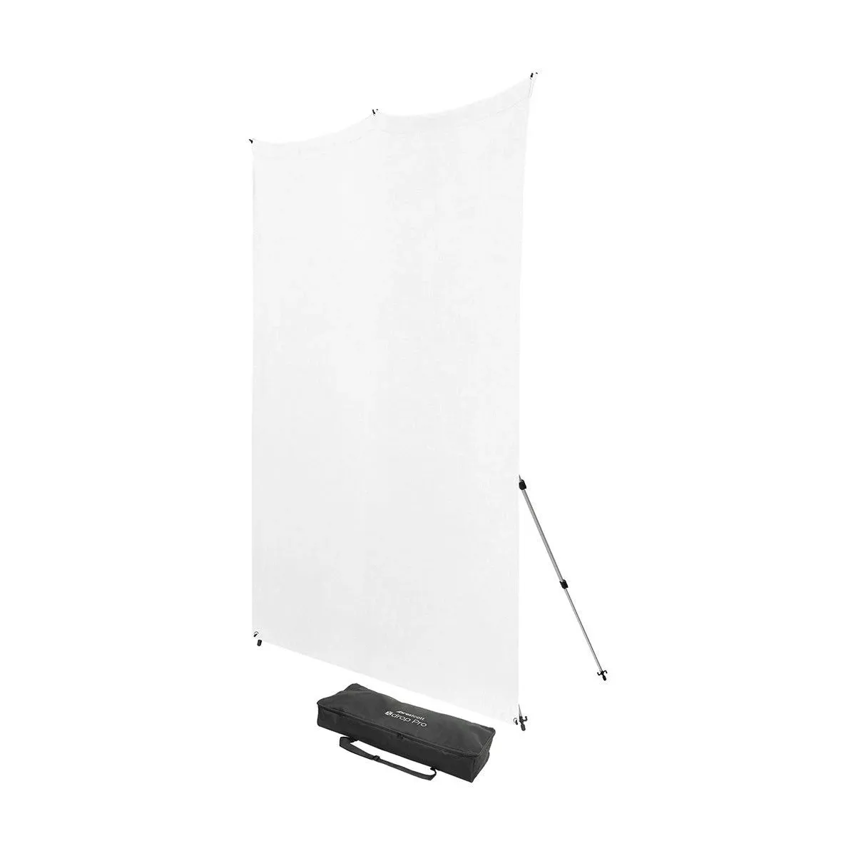 Westcott 8x8' X-Drop Pro Wrinkle-Resistant Backdrop Kit with Stand, High-Key White