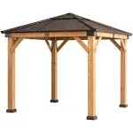 Sunjoy 11 x 11 ft. Cedar Framed Gazebo