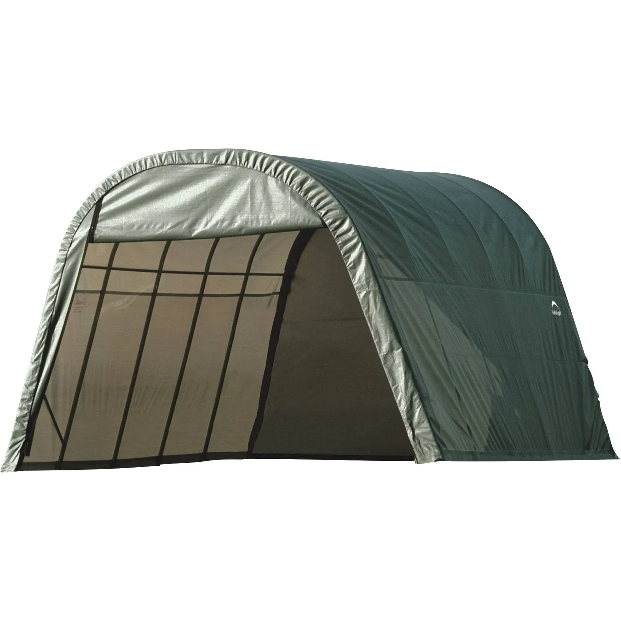 ShelterCoat 12 x 20 ft. Wind and Snow Rated Garage Round Gray STD