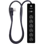 GE 6-Outlet Surge Protector Extension Cord