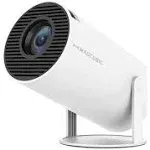 Home Theater 4K Projector WiFi6 200 ANSI Home Cinema Portable Projector, Black