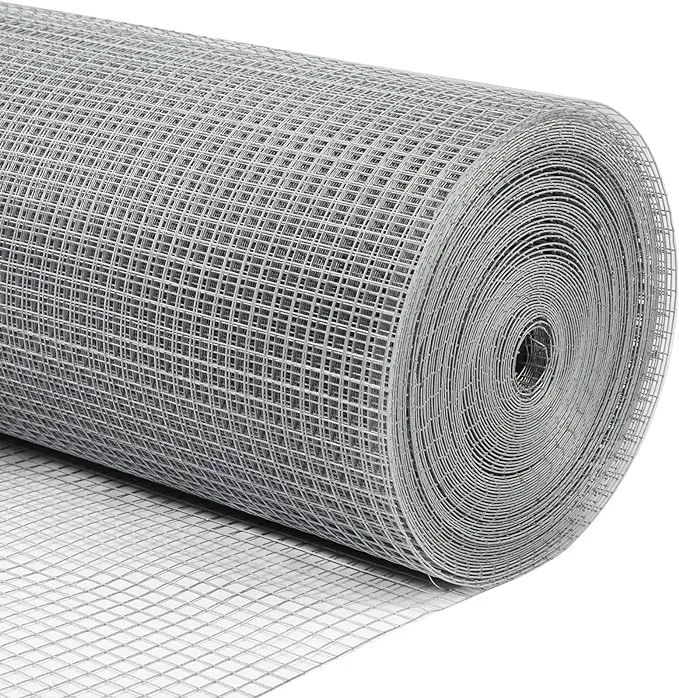 Hardware Cloth Chicken Wire Mesh Galvanized 48inx50ft 19 Gauge Heavy Duty Galvanized Wire Fence for Chicken Poultry Coop, Animal, Fencing,Garden Protection